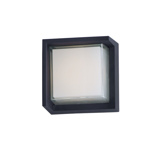 Maxim Eyebrow 1-Light 6.25" Wide Black Outdoor Wall Sconce 86163BK
